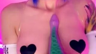 Purple Bitch Nude Tentacle Party Cosplay Video