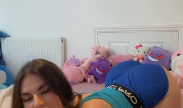 Lauren Alexis Blue Shorts Strip Naked Ass Tease Video Leaked